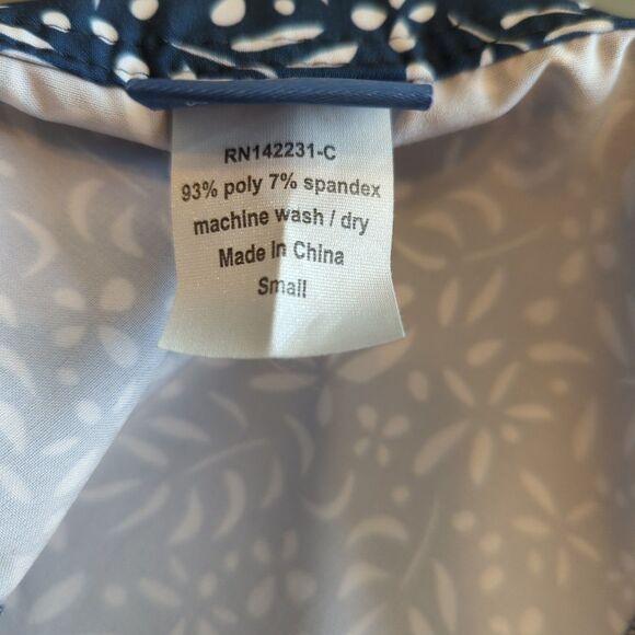 RipSkirt Hawaii Womens Small Length 3 Blue Floral Wrap Skirt Beach Summer - Picture 5 of 6